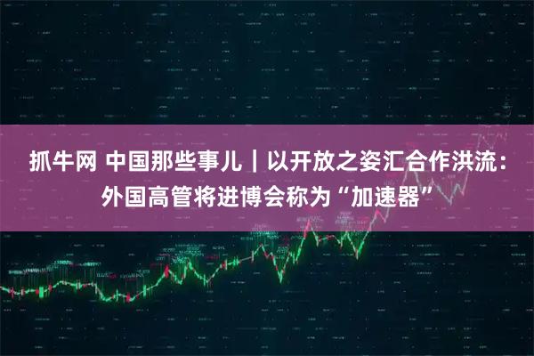 抓牛网 中国那些事儿｜以开放之姿汇合作洪流：外国高管将进博会称为“加速器”
